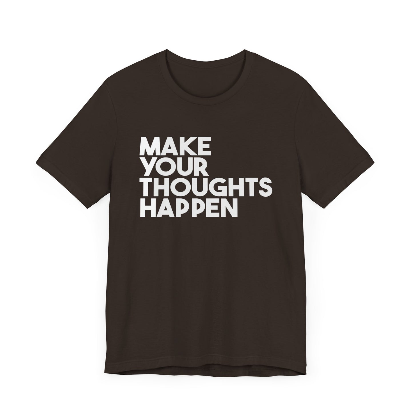 MakeYourThoughtsHappen™ Unisex Jersey Short Sleeve Tee