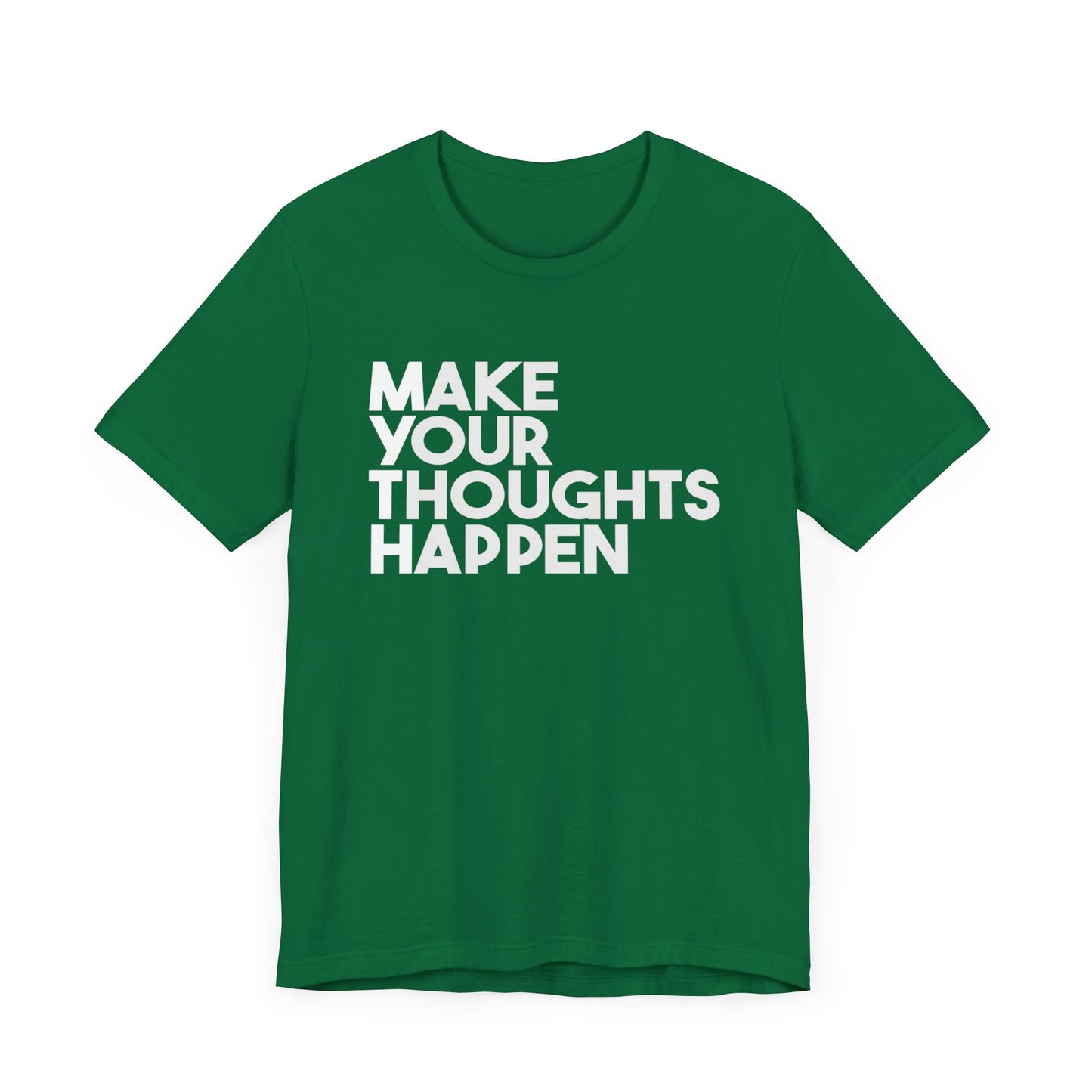MakeYourThoughtsHappen™ Unisex Jersey Short Sleeve Tee