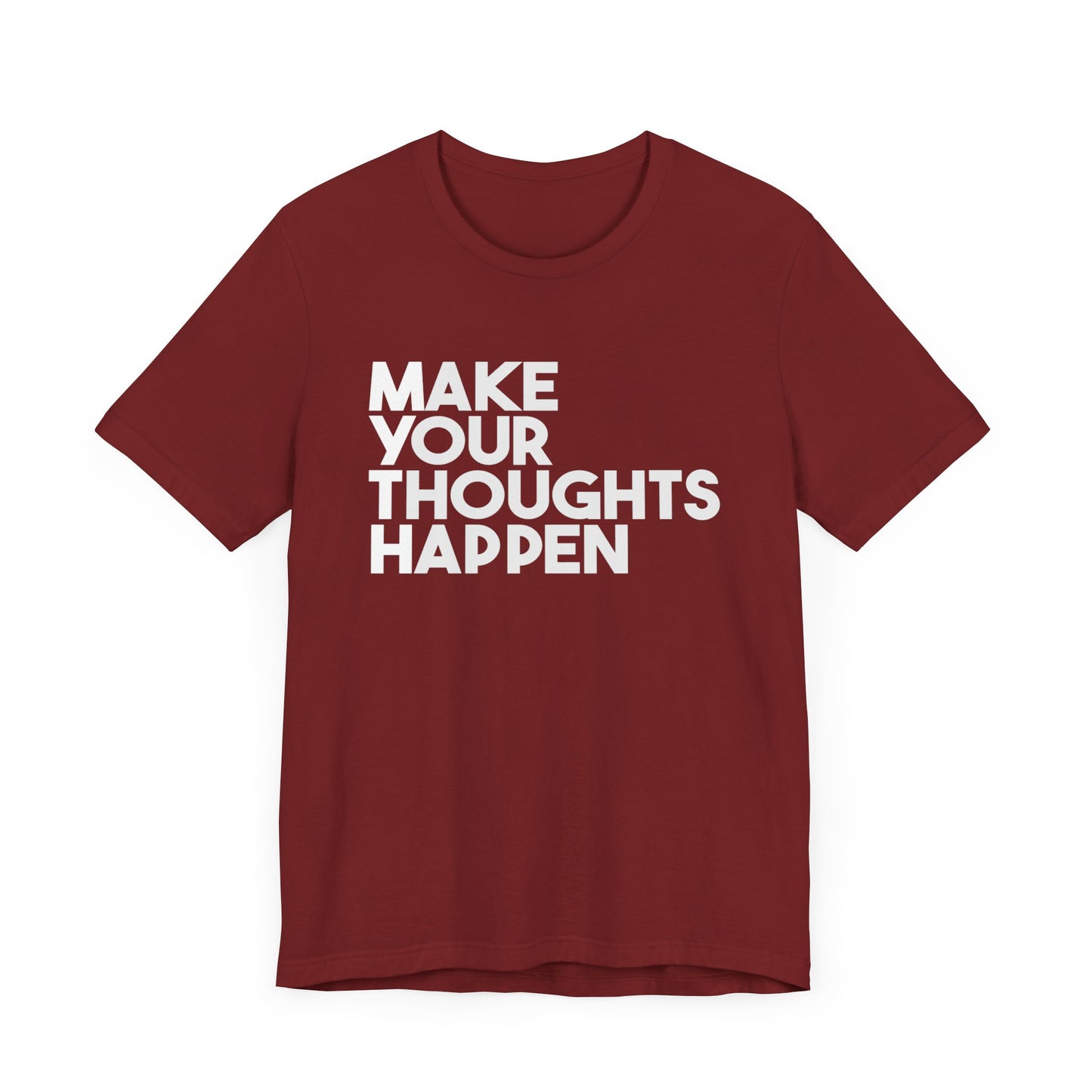 MakeYourThoughtsHappen™ Unisex Jersey Short Sleeve Tee