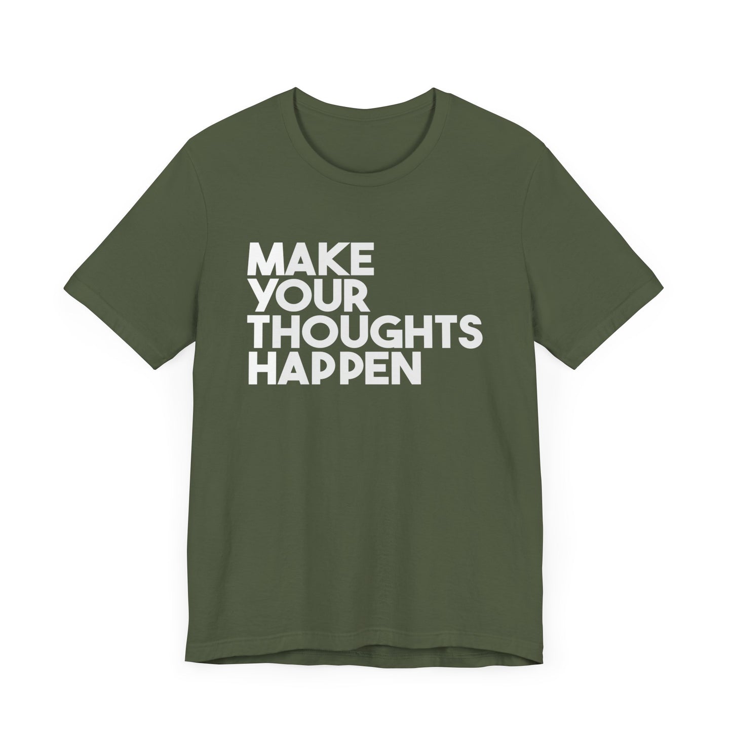 MakeYourThoughtsHappen™ Unisex Jersey Short Sleeve Tee