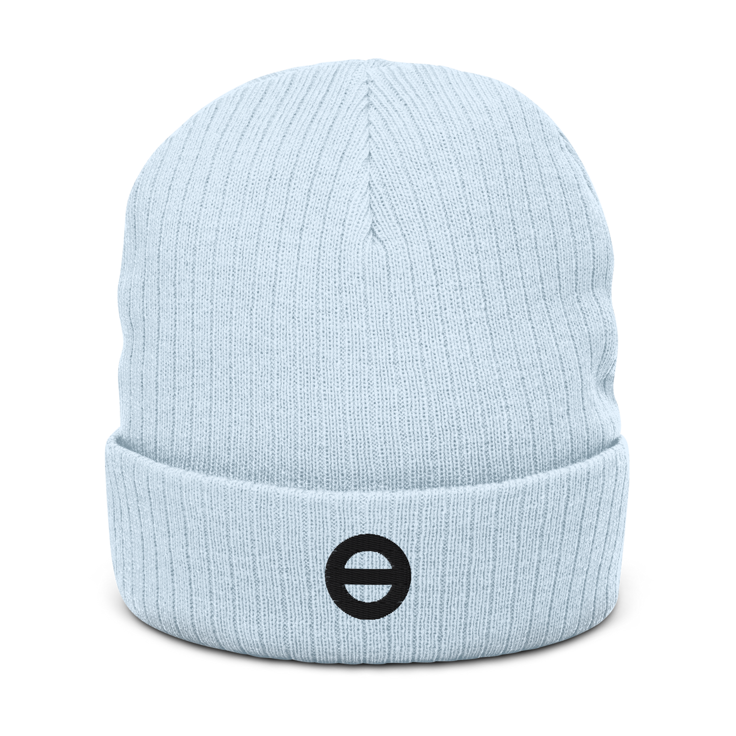 Earthling™ (black icon) Ribbed knit beanie